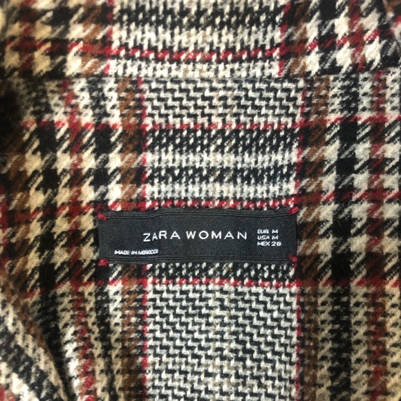 ZARA WOOL LONG BLAZER COAT - Picture 6 of 10